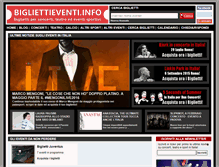 Tablet Screenshot of bigliettieventi.info